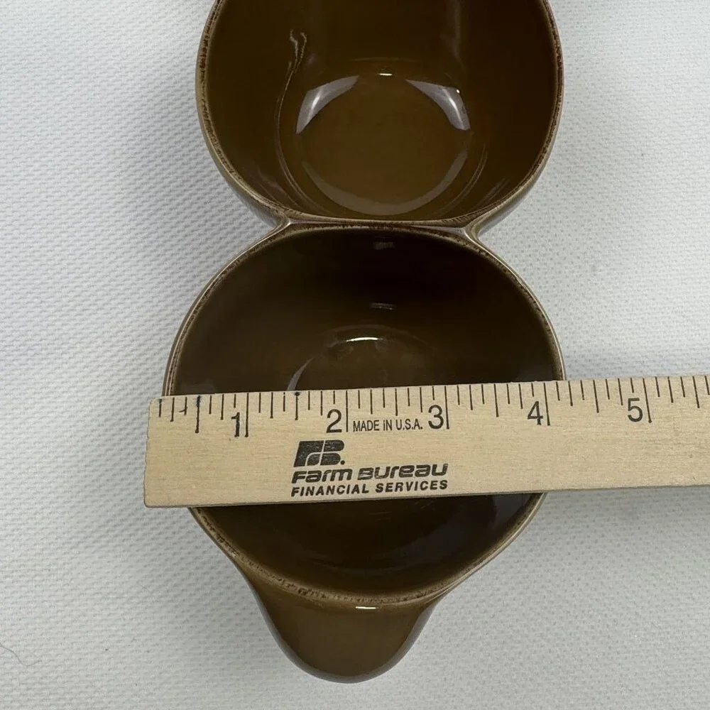 Taste Of Home Entertaining Brown Ceramic 4 Section Serving Dish Condiment Bowl - Picture 13 of 13